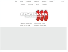 Tablet Screenshot of benchmarkglass.com
